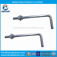 China Supplier Stainless Steel Foundation Bolt with Washer and Double Nuts